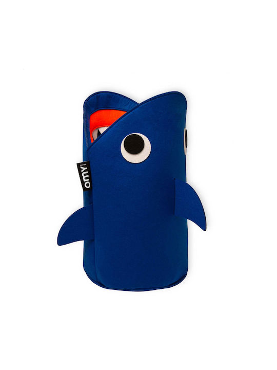Omy Kinder Aufbewahrungskorb aus Stoff Blau 28x48x48cm 1Stück