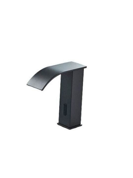 Bathroom Sink Faucet Blackswan Type M183 Short Black Model Waterfall Spout Sensor Size 15 Cm