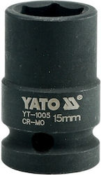 Yato Καρυδάκι Αέρος Εξάγωνο με Καρέ Υποδοχής 1/2", HEX Διάμετρος 15 / 1/2" / 23 / 30