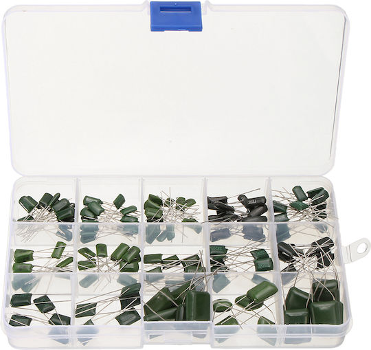 150pcs 100v Polyester Film Capacitor 15 Value 0.33nf-470nf Assorstment Kit