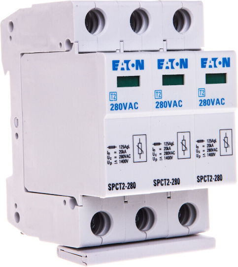 Eaton Blitzschutztafel Typ T2 Dreipolig Maximale Entladungsstromstärke 20kA