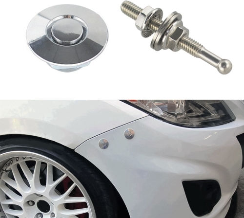 Kit Cleme Blocare Capotă Butoane Rapide 54 mm Oțel Inoxidabil Argintiu