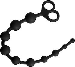 SMD Decimorum Anal Silicone Chain with 10 Beads Πρωκτικές Μπίλιες Black