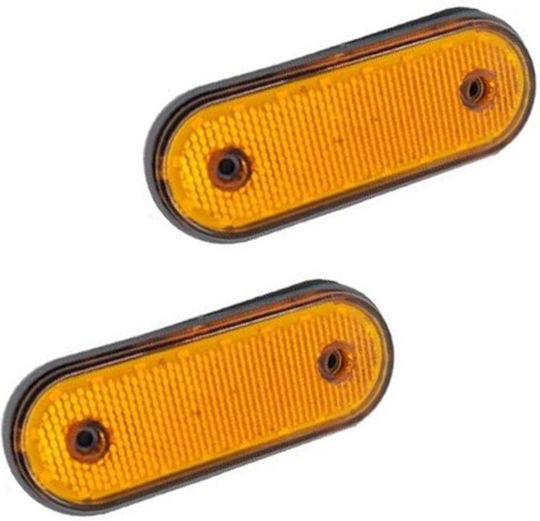 Pair of Position Volume Lights 2pcs 12-24v 3w Ds-18003 Yellow Oem