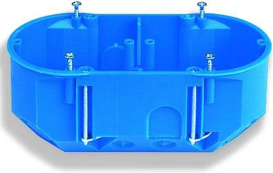 Simet Gemauertes Anschlussdosen für Gipskarton IP30 in Blau Farbe