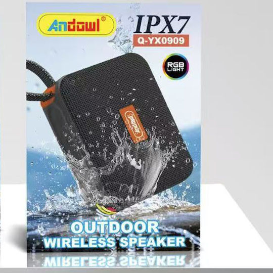 Andowl Αδιάβροχο Ηχείο Bluetooth 5W Μαύρο Q-YX0909