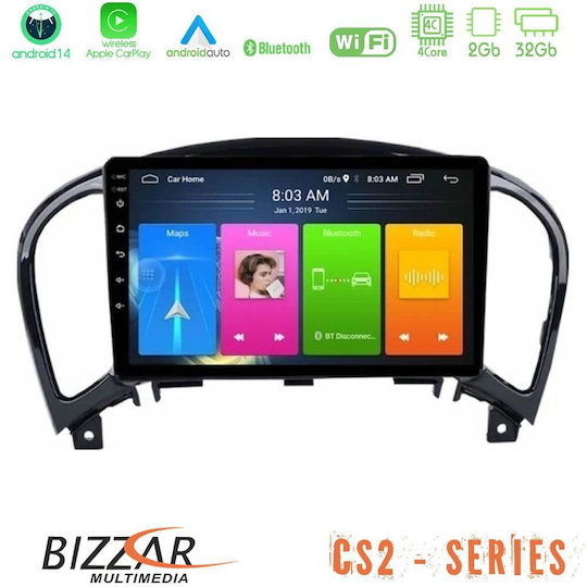 Bizzar Sistem Audio Auto pentru BMW F15 Nissan Juke 2019 (Bluetooth/USB/AUX/WiFi/GPS/Apple-Carplay/Android-Auto) cu Ecran Tactil 9"