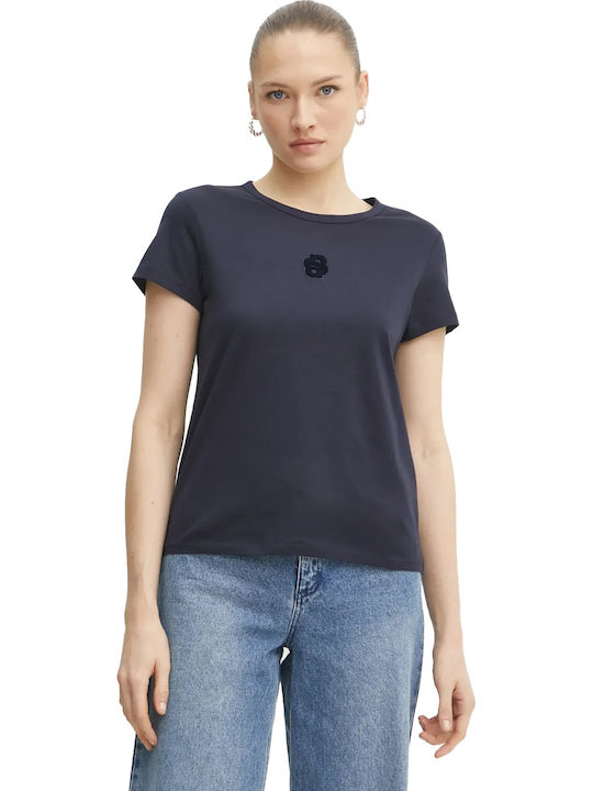 Дамска Памучна Блуза Синя Dark Blue