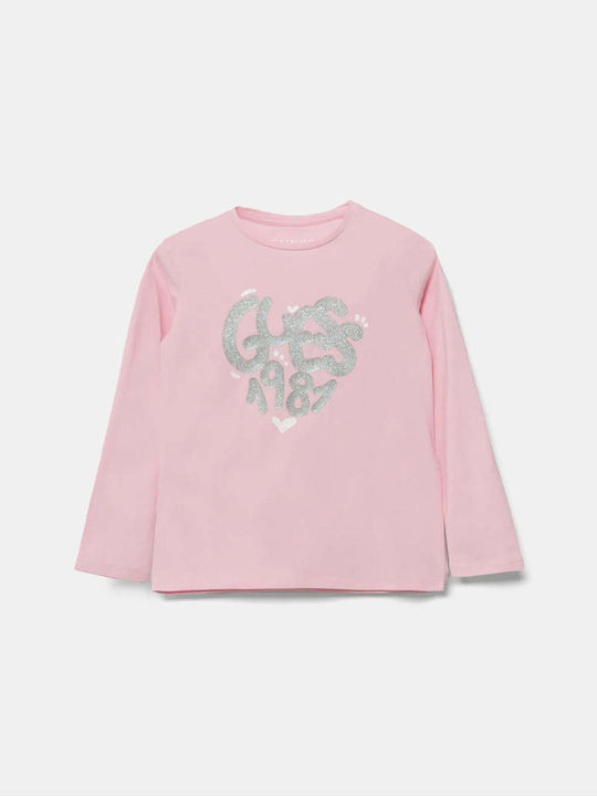 Guess Children's Blouse Long Sleeve Pink