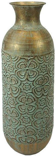 Fylliana Βάζο Μεταλλικό Fl076 Χρυσό Φ18xΥ51cm