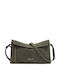 Leder Damentasche Schultertasche Grün