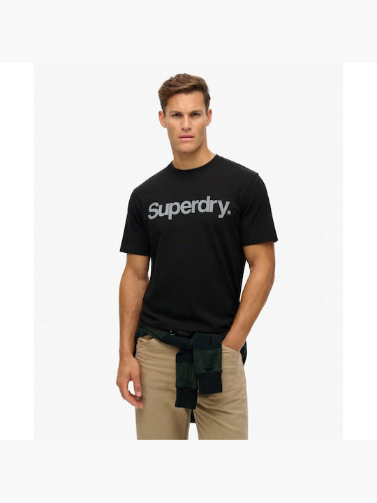 Superdry Short Sleeve Blouse BLACK