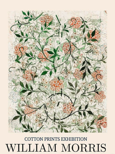 William Morris „Jasmin“ Leinwanddruck 30*40 cm Nur Leinwand