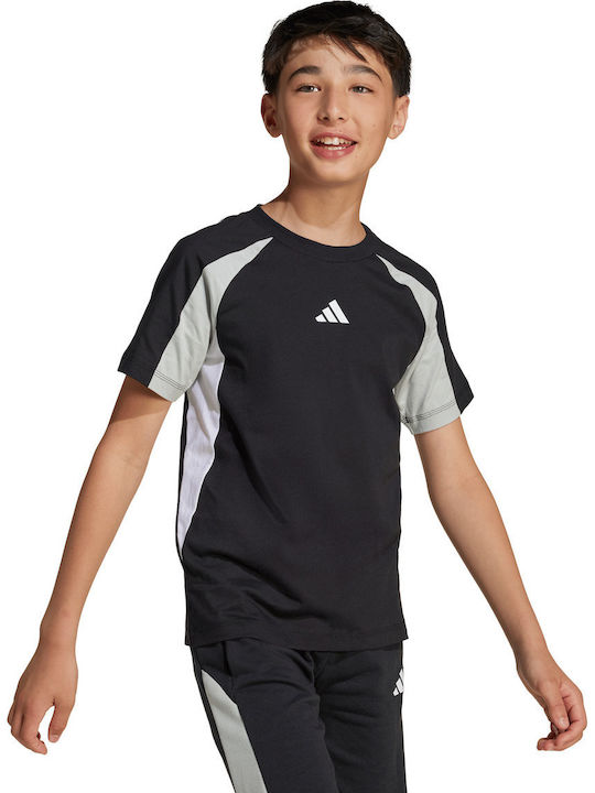 Kids' T-shirt Black Seasonal Essentials Colorblock