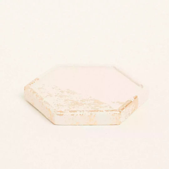 Шестоъгълна Подложка Бежово Златно 9 X 10 X 1.2 См 881004 Ntampoudis Ntm-881004-beige-gold