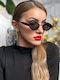 SeeVision Damen Sonnenbrille mit Schwarz Metall Gestell und Schwarz Linse