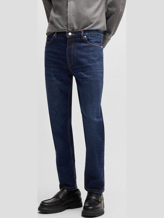 634 Ανδρικό Παντελόνι Τζιν με Regular Tapered Εφαρμογή Dark Aged Denim