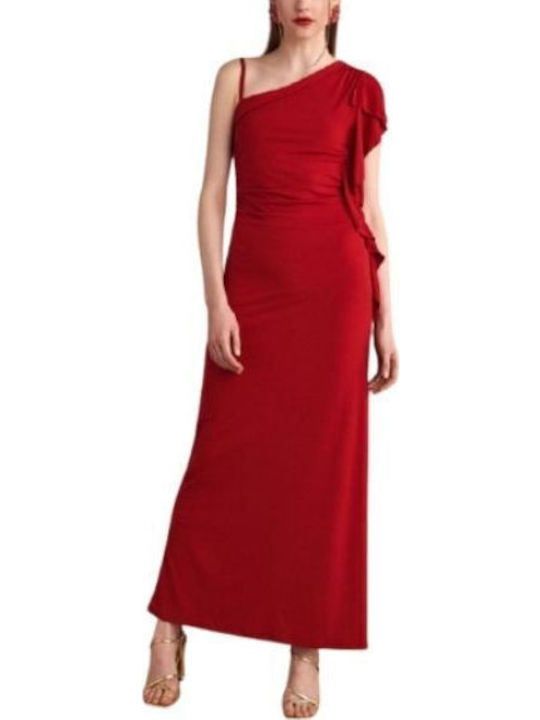 Rochie Maxi De Vară Pentru Nuntă Botez Roșie