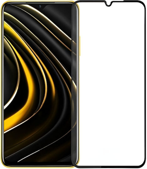 Full Glue Screen Protector Μαύρο (Redmi 14C / Poco C75)