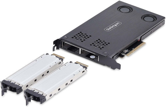 Αντάπτορας Σκληρό Δίσκο Startech 2m2-removable-pcie Μαύρο