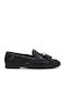 Δερμάτινα Γυναικεία Loafers σε Μαύρο Χρώμα
