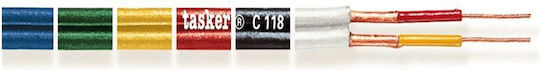 C118 Pvc Black Καλωδιο Audio Κουλ 100m Tasker
