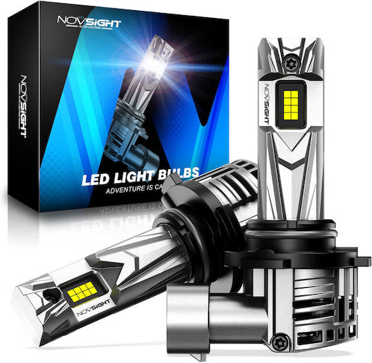 NovSight Лампи Автомобила & Мотоциклета HB3 LED 6500К Хладно бяло 12-24V 70W 2бр