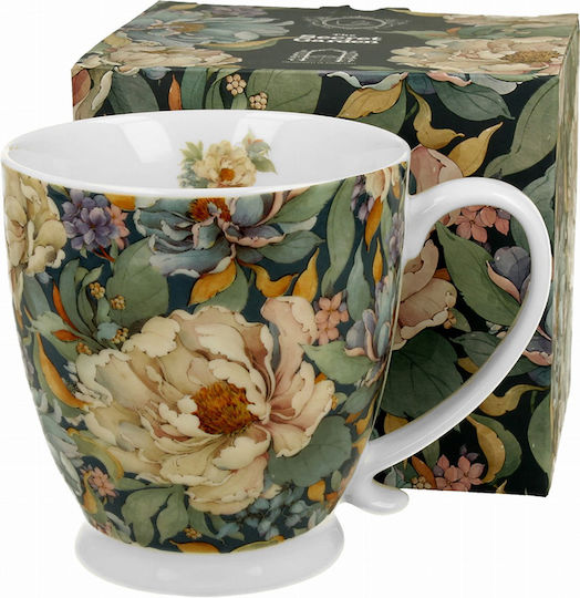 Голяма порцеланова чаша "Peony Blue"