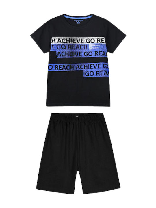 Energiers Kids' Pajamas Summer Black