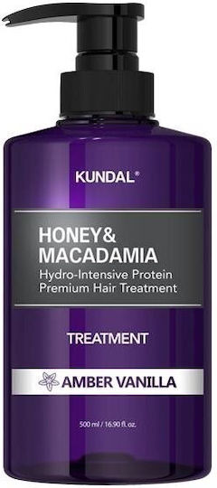 Kundal Honey & Macadamia Μάσκα Μαλλιών για Επανόρθωση με Κερατίνη 500ml
