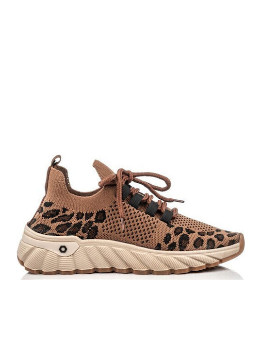 Boxer Γυναικεία Sneakers Καφέ