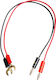 Kabel Verbinden Bananenstecker zu U-Typ Anschluss 6mm Kupfer