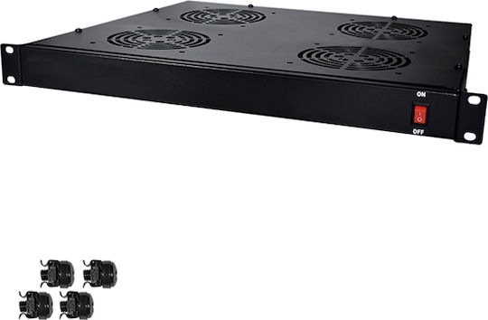Target F-4wrm-1u Rackmount Ventilation Unit 19” 4 Fans 120 X 120 Mm 1u