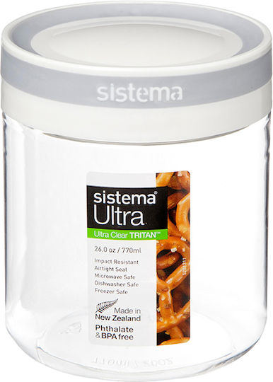 Sistema Ultra Lebensmittelglas & Behälter / Getreide & Nudeln mit luftdichtem Deckel Kunststoff Braune 770ml 1 Stück