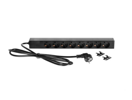 Πολύπριζο Rack 19" 8 Θέσεων 16a Adam Hall