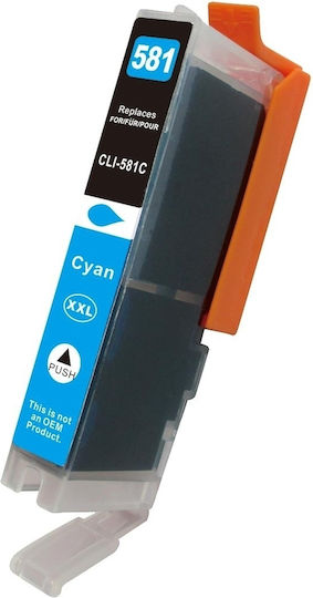 Съвместим мастилен патрон Canon Cli581xl Xxl циан 13ml