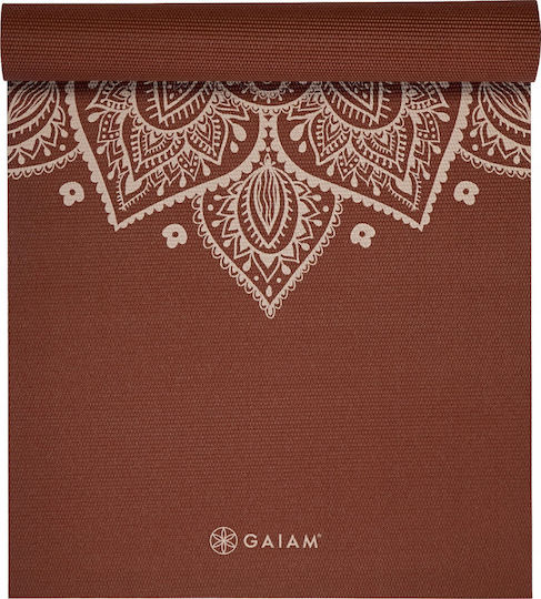 Gaiam Στρώμα Γυμναστικής Yoga Πορτοκαλί (173x61cm)