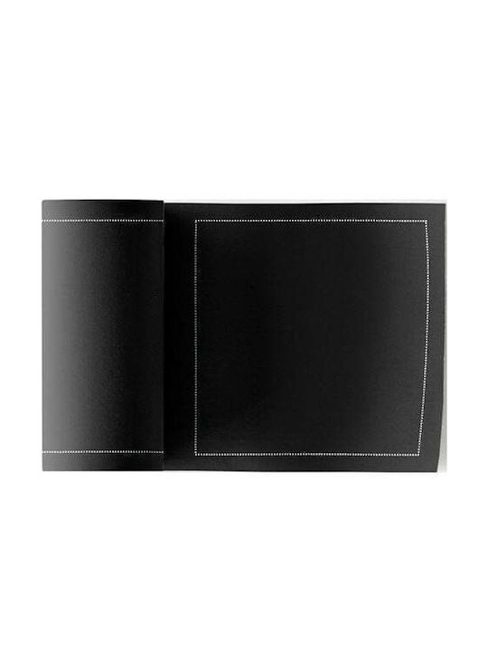 Set de Suporturi din Bumbac Pre-tăiate Negru 50 Bucăți 11x11 Cm