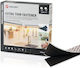 Velcro Extra Thin Fastener Self-Adhesive Hook & Loop Tape Black 20mmx25m 1pcs