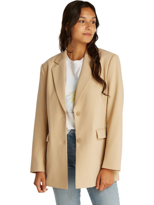 Calvin Klein Damen Blazer Cream