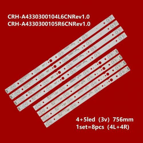 Lg 43" Crh-A4330300104 Set of 8 LED Backlight Bars