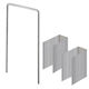 Kadax Gartenzaunmaterial 100Stück Silver