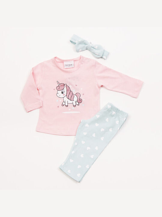 Trax Kinder-Set mit Leggings Sommer 2Stück Rosa