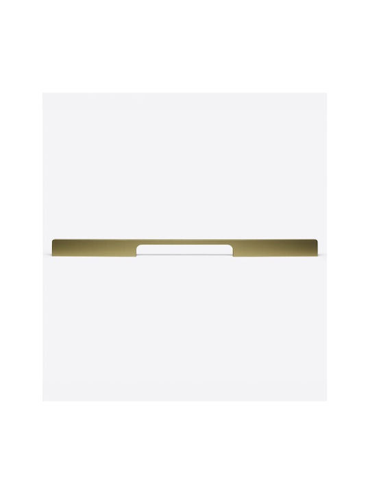 Sc Herrajes Furniture Handle from Metallic Gold Matte with Hole Centers 224mm
