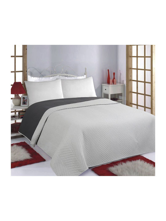 Silk Fashion Bones Set Coverlet Queen Size Grey...