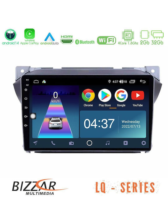 Bizzar Auto-Audiosystem für Suzuki Hoch Nissan Pixo 2009 (Bluetooth/USB/WiFi/GPS/Apple-Carplay/Android-Auto)