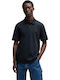 Polo Short Sleeve Blouse Navy Blue