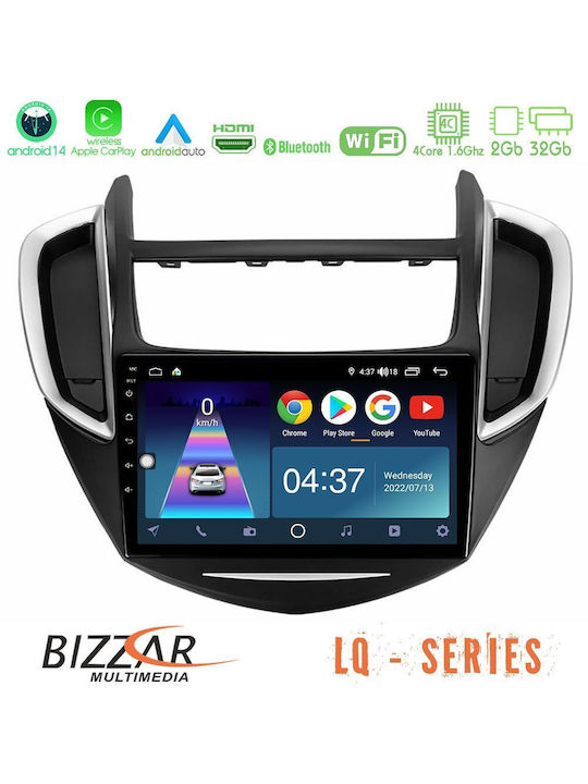 Bizzar Ηχοσύστημα Αυτοκινήτου για Chevrolet Trax 2013-2020 (Bluetooth/USB/WiFi/GPS/Apple-Carplay/Android-Auto) με Οθόνη Αφής 9"