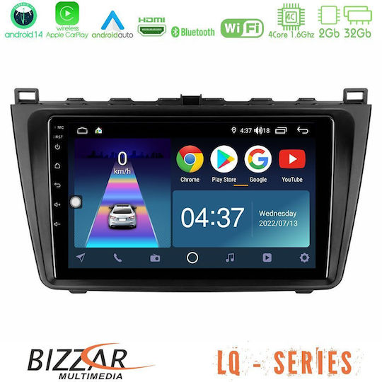 Bizzar Car Audio System for Mazda 6 2008-2012 (Bluetooth/USB/WiFi/GPS/Apple-Carplay/Android-Auto) with Touch Screen 9"