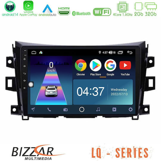 Bizzar Car Audio System for Nissan Navara / NP300 2016-2021 (Bluetooth/USB/WiFi/GPS/Apple-Carplay/Android-Auto) with Touch Screen 9"